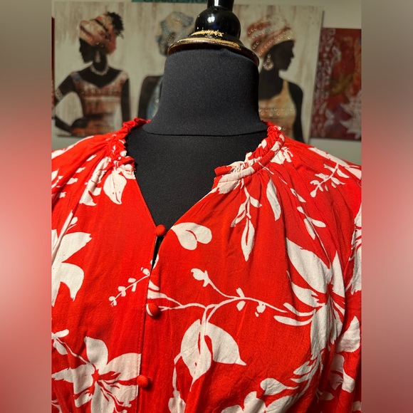 CROFT & BARROW BEAUTIFUL FLORAL PRINT MAXI DRESS SIZE PXXL - Picture 10 of 16